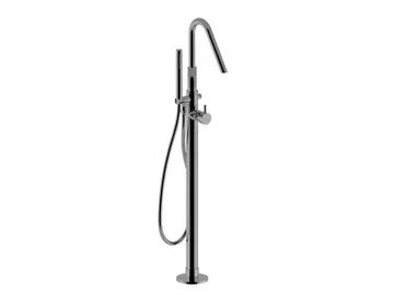 MY FUTURE - 5992 - Floor standing chromed brass bathtub mixer by Rubinetteria Giulini - view 2